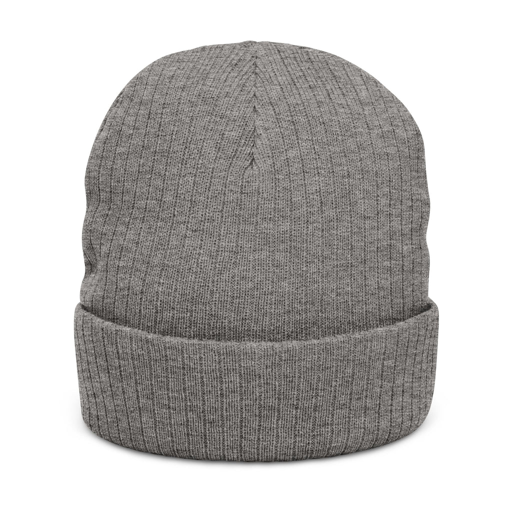 Embroidered 'The Asylum' Ribbed Knit Beanie - Gothic Winter Hat